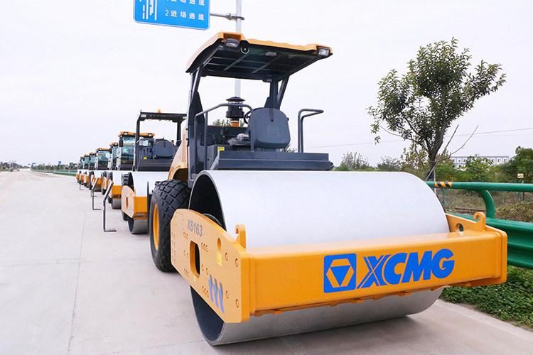 XCMG 16ton Full-Hydraulic Single-Drive Vibratory Roller Xs163h Mini Road Roller Compactor with Competitive Price