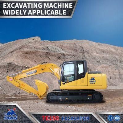 Garden Farm Construction Popular 14.5ton Te150 Excavator with CE ISO Certification