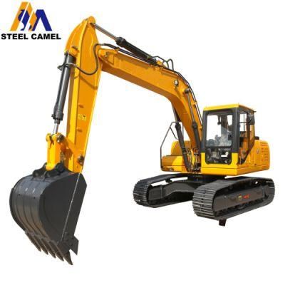 85kw Yuchai Engine 13500kg Used Crawler Excavator with 5.1m Digging Depth