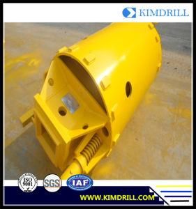 Single Open Hole Double Bottom Clean Drill Bucket