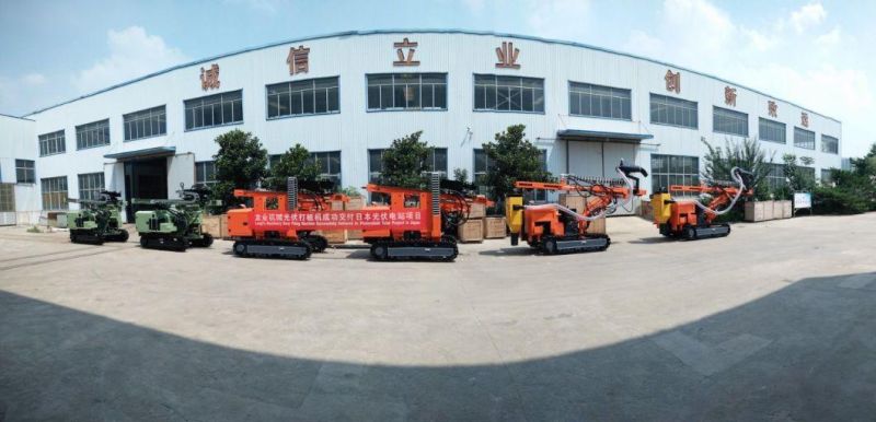 6m Hydraulic Press Solar Pile Ramming Driving Machine