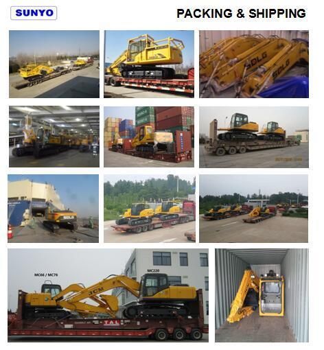 Sy68 Model Sunyo Brand Wheel Mini Excavator Is Hydraulic Excavator as Mini Excavator, Mini Loaders, and Crawler Excavator.
