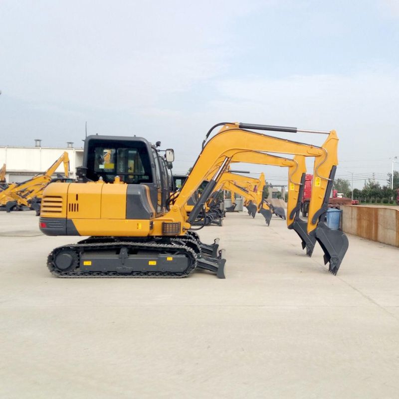 China Brand New 6 Ton Small Hydraulic Crawler Excavator Xe60d