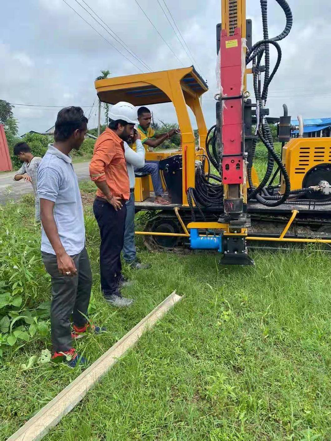 Mini Pile Driving System for Solar Farm Pile Installation