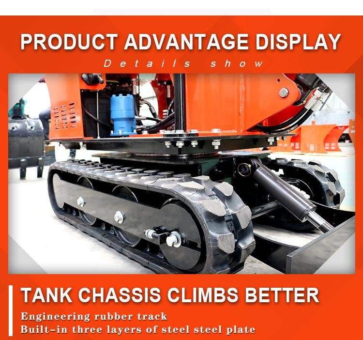 China Hydraulic Crawler 800kg Mini Excavator with Competitive Price