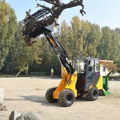 Small Forest Harvester Wood Construction House Log Grapple Loader for Forestry