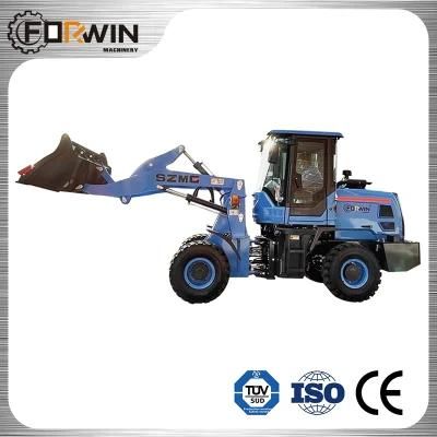 Small/Mini Compact 4WD Articulated Front End Tractor Loaders 1ton/1.5ton/2 Ton Wheel Loaders with CE