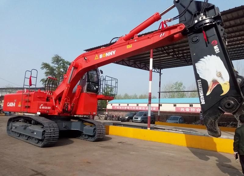 BONNY New CJ420-8 42ton Crawler Hydraulic Dismantling Machine for Scrap Cars Waste Automobile Scrapped Vehicle