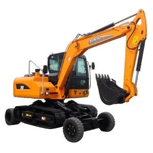 Rhinoceros CE ISO Product Wheel-Crawler Excavator Price for Sale
