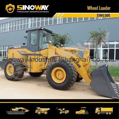 Sinoway Loading Shovel 5 Ton Wheel Loader Shovel for Earthmoving