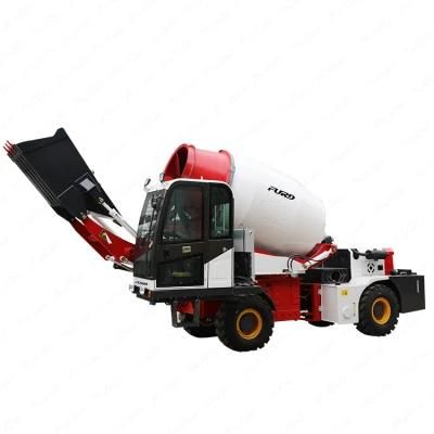 Automatic Feeding 2cbm Mobile Concrete Mixer Truck for Sale