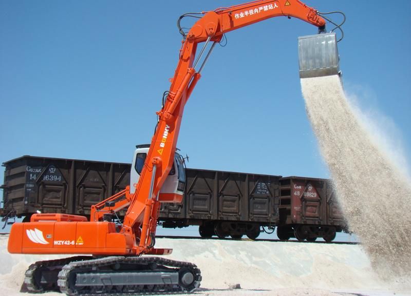 42ton Crawler Grabbing Crane China Material Handler Excavator for Bulk and Loose Material Handling