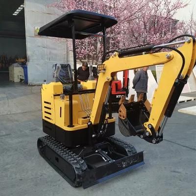 Hot Sale Mini Digger 1.5 Ton Mini Digger Ht15 Hydraulic Excavator Device 1.5 Ton Mini Excavator