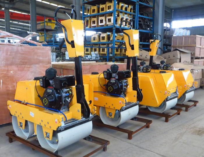 Hydrostatic Smooth Double Drum Vibratory Road Roller Manual Vibrating Road Roller Fylj-S600c