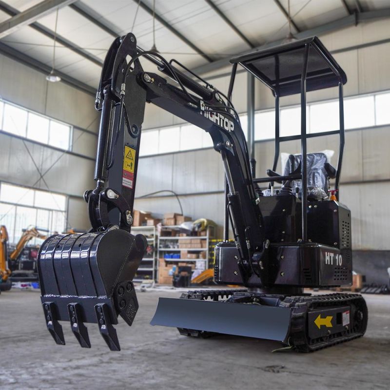 Chinese Ht10 Ton Crawler Small Digger Mini Excavator Price for Sale