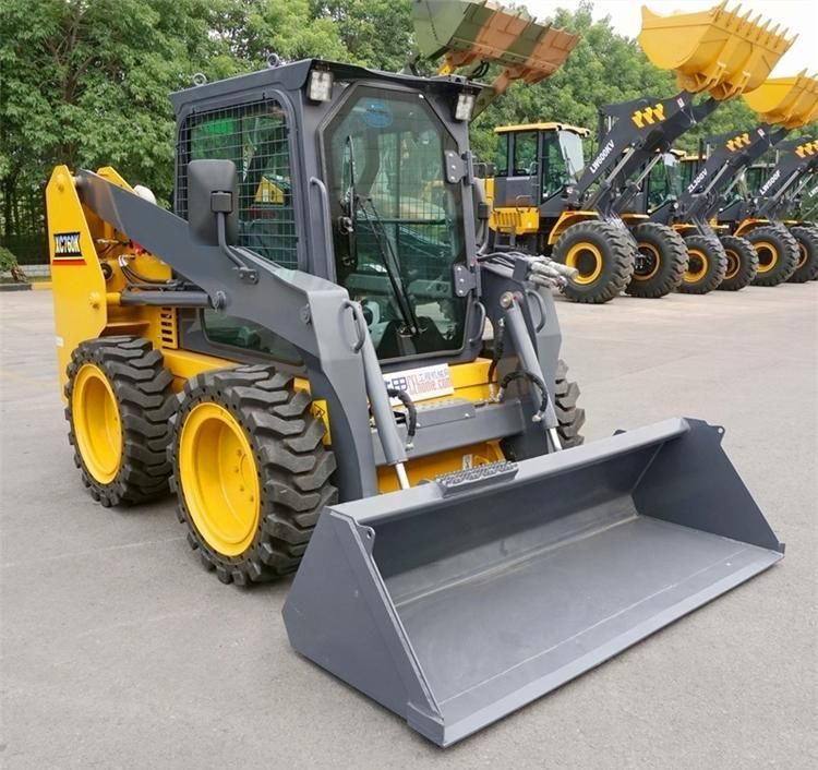 XCMG Official Xc760K Chinese Mini 1 Ton Skid Steer Loader with Attachments for Sale