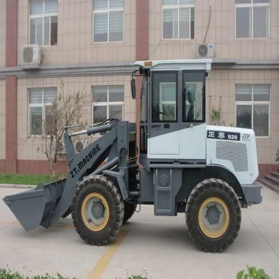 Compact 1.5 Ton Wheel Loader Used in Narrow Construction Space
