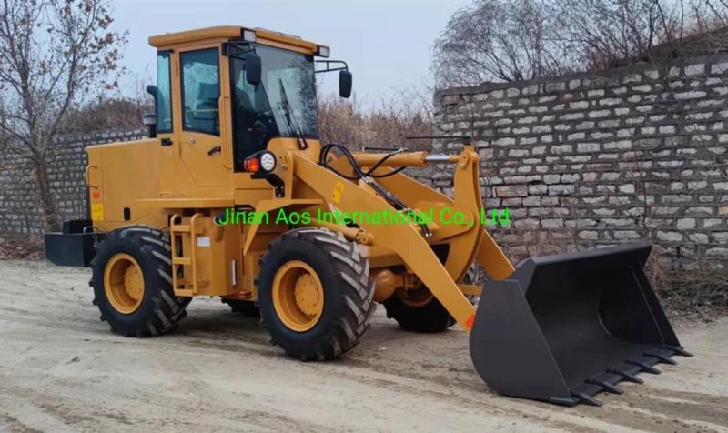 1.6ton 1600kg Mini Shovel Wheel Loader with 1.0m3 Bucket