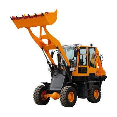 Mini Shovel Loader Compact 1.5t Backhoe Wheel Loader Fw150 Front End Loader for Sale