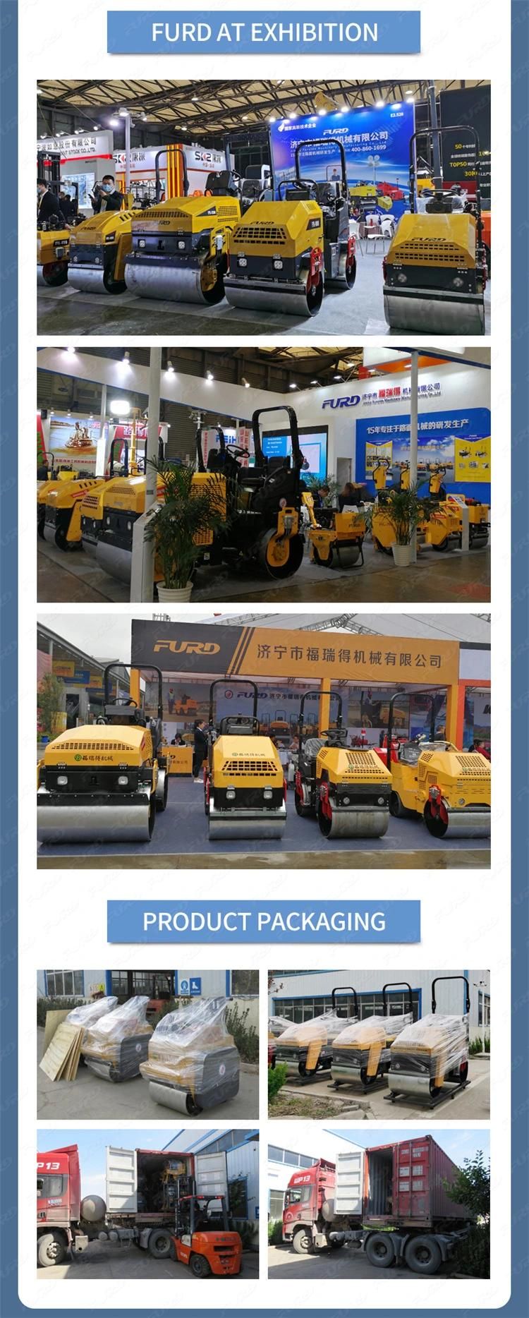 500kg Single Drum Mini Vibrating Asphalt Road Roller with Electric Start