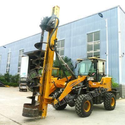 Ground Guardrail Vibratory Pile Driver Soil spiral Pile Driver Equipment