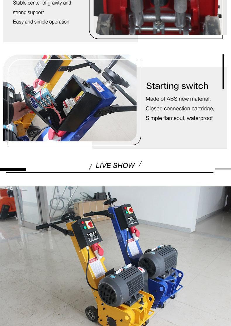 Electric Asphalt Scarifier Machine Concrete Scarifier