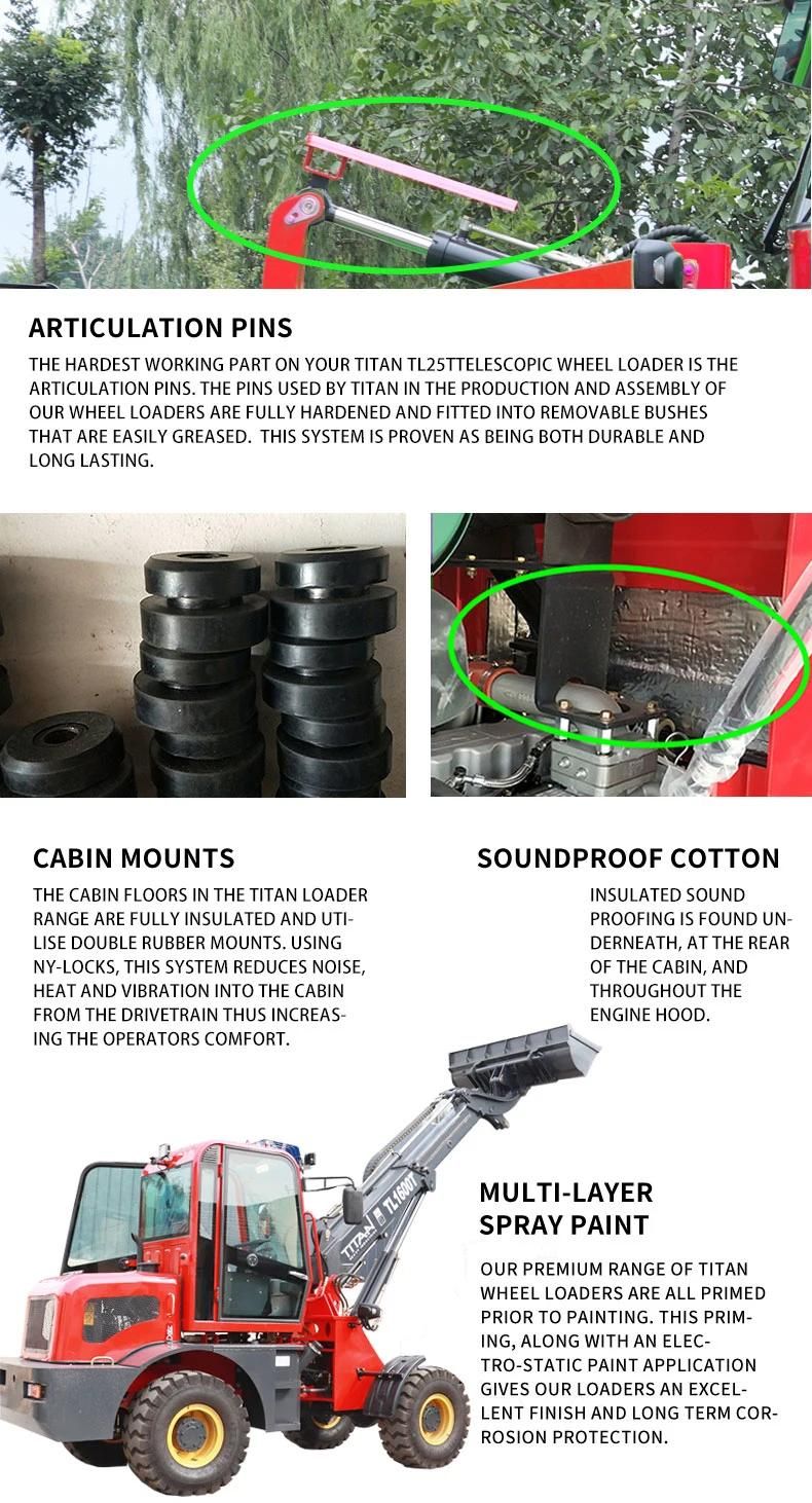 Telescoping Mini Front Loader with four-cycle diesel engine for sale