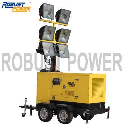 Water-Cooled Diesel Engine Mobile Light Tower