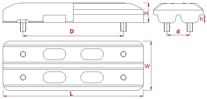 Rubber Pad for Komatsu PC78uu-8 Excavator 450mm