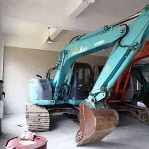 Hydraulic Second Hand Excavator Kobelco125/ Towable Backhoe Crawler Used Excavator Kobelco125