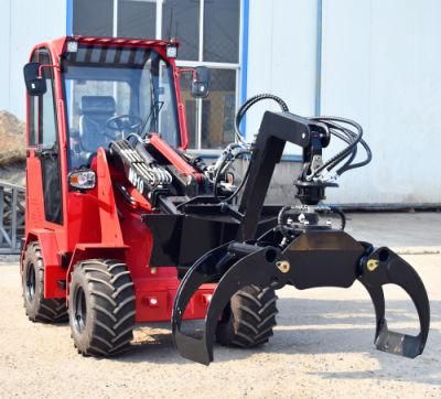 Good Selling Small Telescopic Wheel Loader Front End Payloader 1 Ton Loaders with Rops Canopy