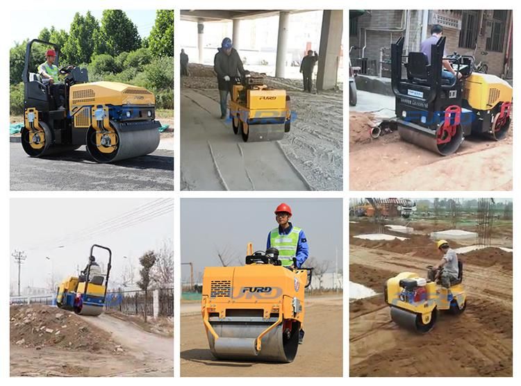 700kg Soil Compactor Double Drum Road Roller