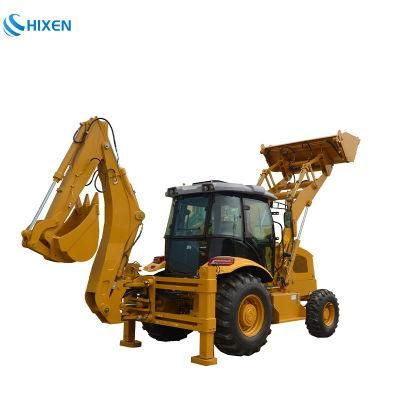 Wz10-10 Hot Sale Wheel Backhoe Loader with Accessories