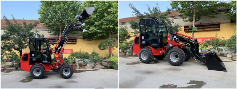 China Supplier Wolf Compact/Articulated/Multifunctional with CE/Kubota/Yanmar Engine Bucket/Fork/Attachments/Cab/Rops/Roll Bar 780 Mini Loader for Sales/Garden