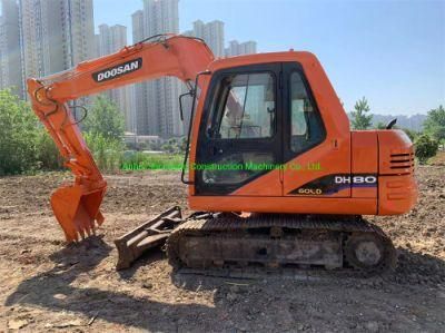 Good Condition Machine Doosan Dh80 Excavator Hydraulic Crawler Excavator