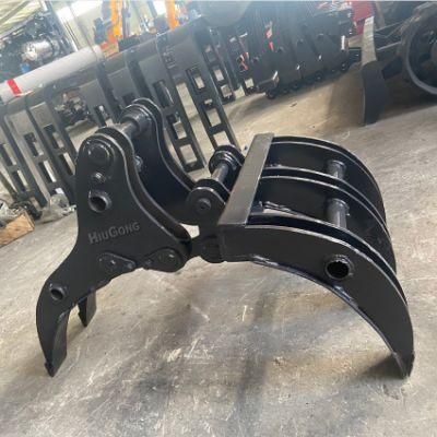 Excavator Hydraulic Gripper for 360 Rotary Rapple Wood Grapple Bucket