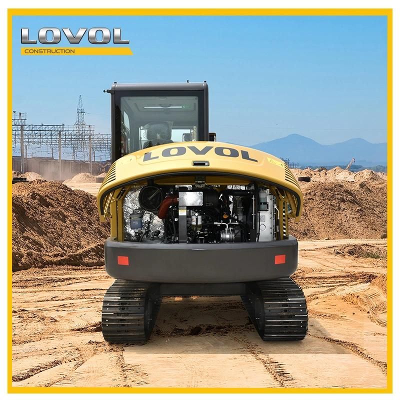 Lovol 6 Ton Small Crawler Excavators with Bucket Spare Parts