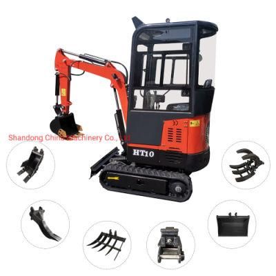 Construction Equipment Shandong Hightop Group Farm Home Use Gasoline Diesel Engine Excavators