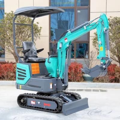 Chinese 1000 Kg 1 Ton 2 Ton 3 Ton Top Quality Hydraulic Small Digger Crawler Mini Excavator Factory Delivery Can Customization