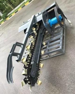 Skid Steer Loader Attachments Chainsaw Trencher for Ditching Planting