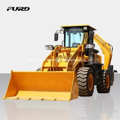 6000kg Wheel Backhoe Loader with Front End Loader and Backhoe for Sale