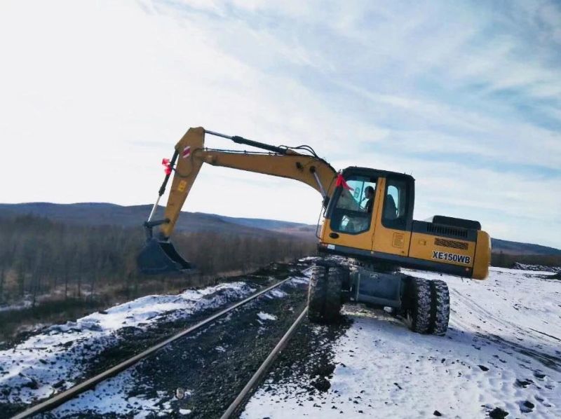 Chinese High Quality 15ton Wheel Excavators with Diesel Engine Cheap Price on Sales