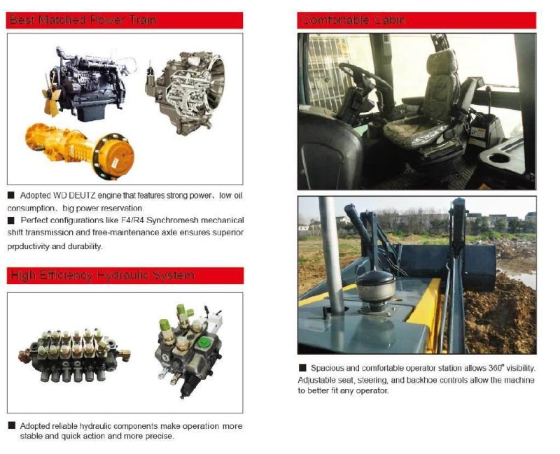 Factory Price Commodity Small Backhoe Loader From China