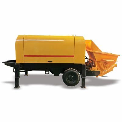 Trailer Mounted Small Diesel Engine Pipe Line Mini Concrete Pump