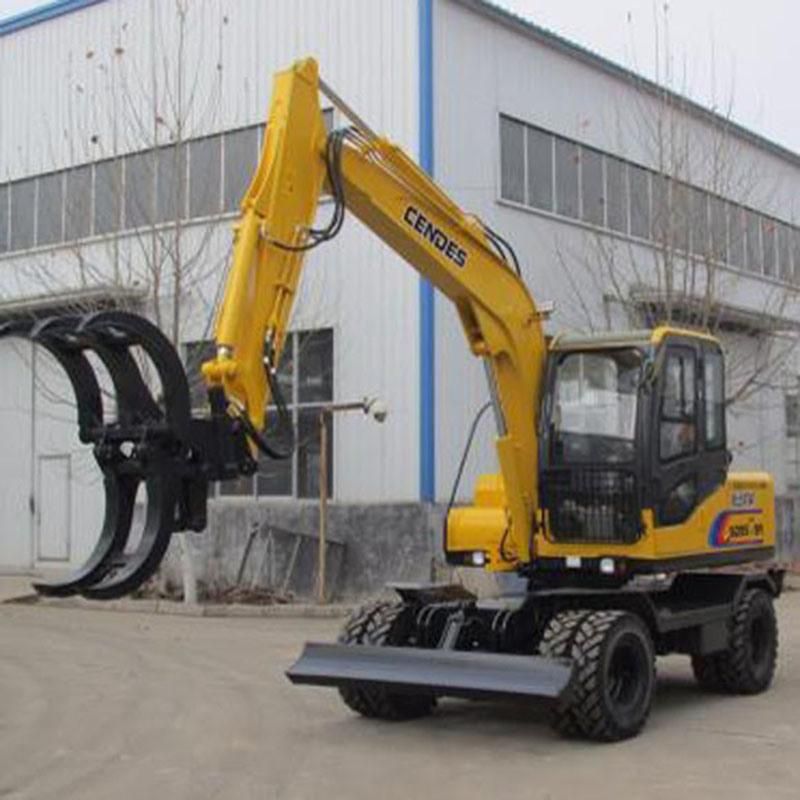 Excavator Grapple Bucket Wooden Scoop