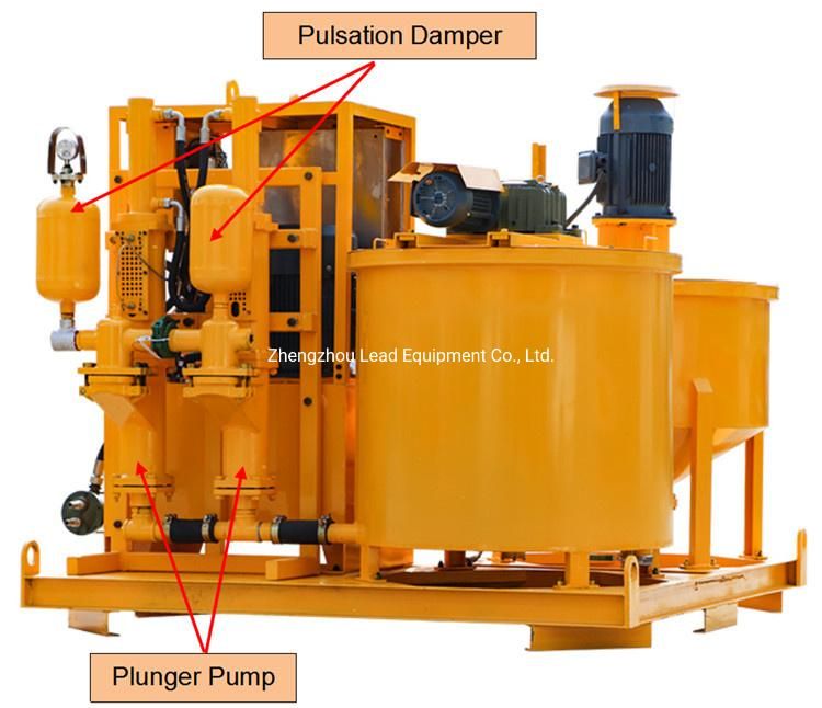 Grout mixing plant and pumping system for hydroelectric power project
