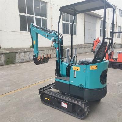 Farm Garden China Cheap 1 Ton New Mini Excavator Small Digger with Attachments