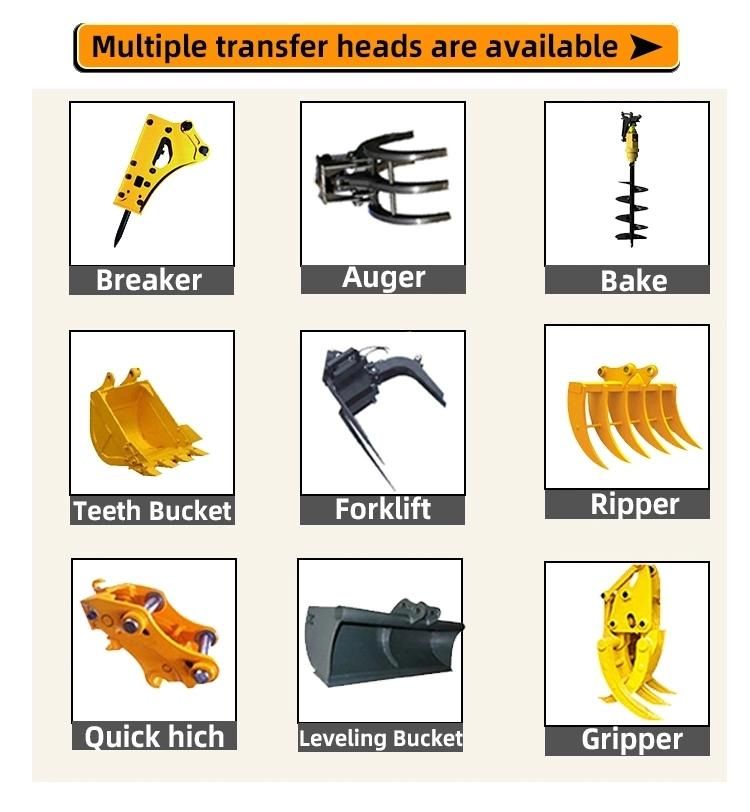 CE ISO Backhoe Loaders Tractor with Front Loader for Construction Work