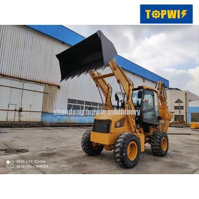 Topwin Forestry Equipment Wz30-25 Mini Wheel Backhoe Loader with CE Certificate