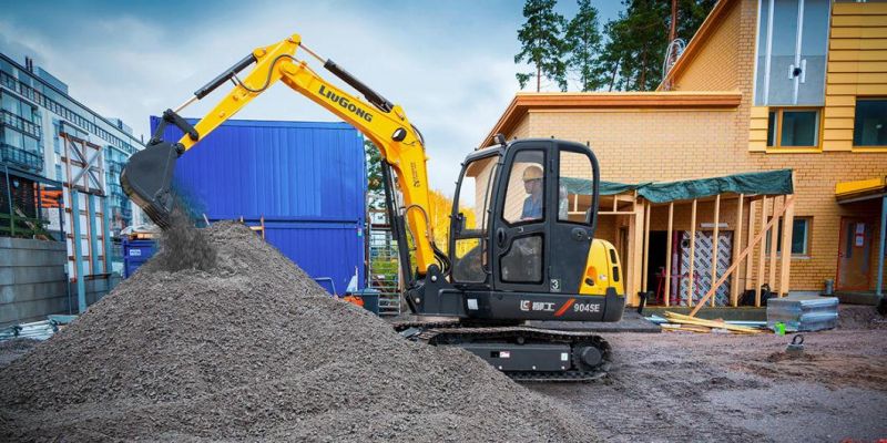 Liugong Clg9045e 4 Tons Mini Excavator with 0.12cbm Bucket